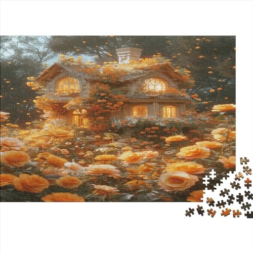 Forest Castle Puzzle 500 Teile Premium Holzspielzeug Forests Castles Einzigartiges 14 Jahren Puzzle Motiv Vorlage Puzzle Schwer Für Wohnkultur 500pcs (52x38cm) von GLMCXSXZS