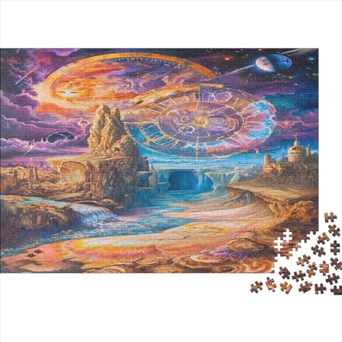 Interstellar. Planet Puzzle 1000 Teile Premium Holzspielzeug Interstellar Starry Sky Einzigartiges 14 Jahren Puzzle Klassische Puzzle Geschenk Moderne 1000pcs (75x50cm) von GLMCXSXZS