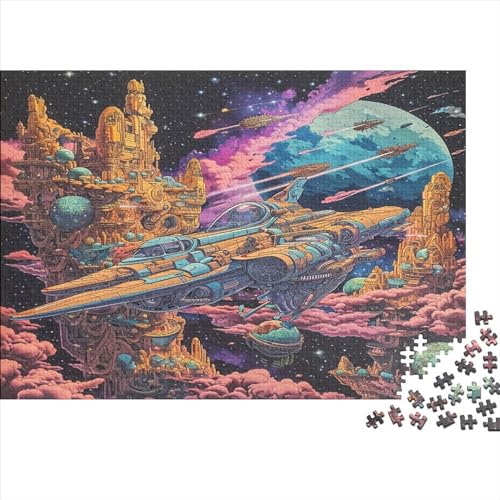 Interstellar. Planet Puzzle 1000 Teile Sonderkollektion Holzspielzeug Interstellar Starry Sky Einzigartiges 14 Jahren Puzzle Erwachsene Puzzle Kit Geschenk Moderne 1000pcs (75x50cm) von GLMCXSXZS