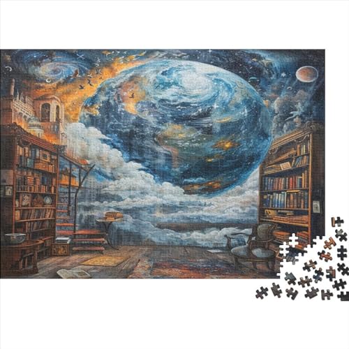 Interstellar. Planet Puzzle 1000 Teile Sonderkollektion Holzspielzeug Interstellar Starry Sky Einzigartiges Erwachsene Und Kinder Motiv Vorlage Puzzle Schwer Für Wohnkultur 1000pcs (75x50cm) von GLMCXSXZS