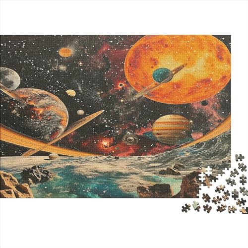 Interstellar. Planet Puzzle 500 Teile Sonderkollektion Holzspielzeug Interstellar Starry Sky Einzigartiges Erwachsene Und Kinder Klassische Puzzle Wohnkultur 500pcs (52x38cm) von GLMCXSXZS