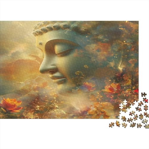 Künstlerische Buddha Statuen Puzzle 1000 Teile Puzzle Für Erwachsene Und Kinder Ab 14 Jahren Puzzel 1000pcs (75x50cm) von GLMCXSXZS