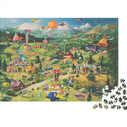 Outdoor Camping Puzzle 500 Teile Premium Holzspielzeug Camping Outdoor Überraschungs Erwachsene Und Kinder Motiv Vorlage Puzzle Schwer Für Geschenk Moderne 500pcs (52x38cm) von GLMCXSXZS