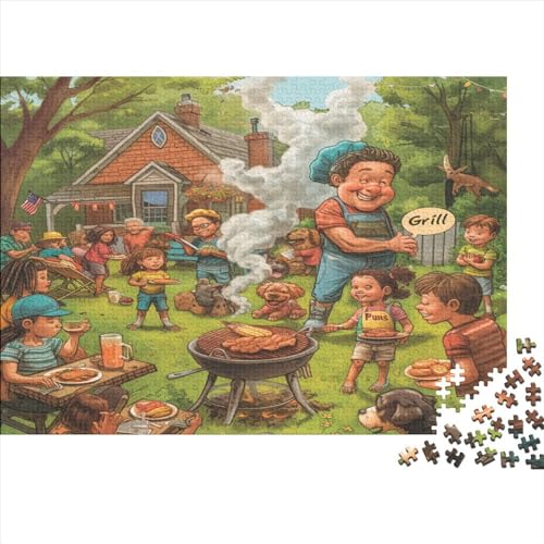 Outdoor Camping Puzzle 500 Teile Sonderkollektion Holzspielzeug Camping Outdoor Einzigartiges 14 Jahren Puzzle Motiv Vorlage Puzzle Schwer Für Geschenk Moderne 500pcs (52x38cm) von GLMCXSXZS