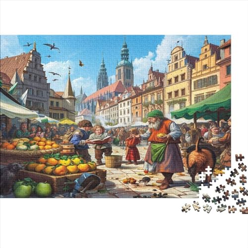 Outdoor Market Puzzle 1000 Teile Sonderkollektion Holzspielzeug Market Outdoor Fruit Überraschungs 14 Jahren Puzzle Klassische Puzzle Geschenk Moderne 1000pcs (75x50cm) von GLMCXSXZS