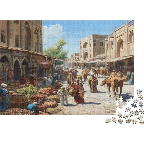 Outdoor Market Puzzle 1000 Teile Sonderkollektion Holzspielzeug Market Outdoor Fruit Überraschungs Erwachsene Und Kinder Motiv Vorlage Puzzle Schwer Für Wohnkultur 1000pcs (75x50cm) von GLMCXSXZS