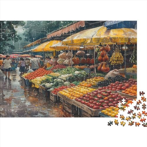 Outdoor Market Puzzle 500 Teile Sonderkollektion Holzspielzeug Market Outdoor Fruit Überraschungs 14 Jahren Puzzle Motiv Vorlage Puzzle Schwer Für Geschenk Moderne 500pcs (52x38cm) von GLMCXSXZS
