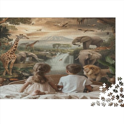 Prairie Animal Puzzle 1000 Teile Sonderkollektion Holzspielzeug Cute Animals Lion Tiger Überraschungs Erwachsene Und Kinder Erwachsene Puzzle Kit Wohnkultur 1000pcs (75x50cm) von GLMCXSXZS