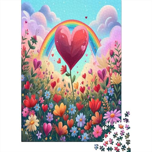 Regenbogen 1000 Stück Puzzles Für Erwachsene Teenager Stress Abbauen Familien-Puzzlespiel 1000-teiliges Puzzle Kinder Lernspiel Spielzeug Geschenk Puzzel 1000pcs (75x50cm) von GLMCXSXZS