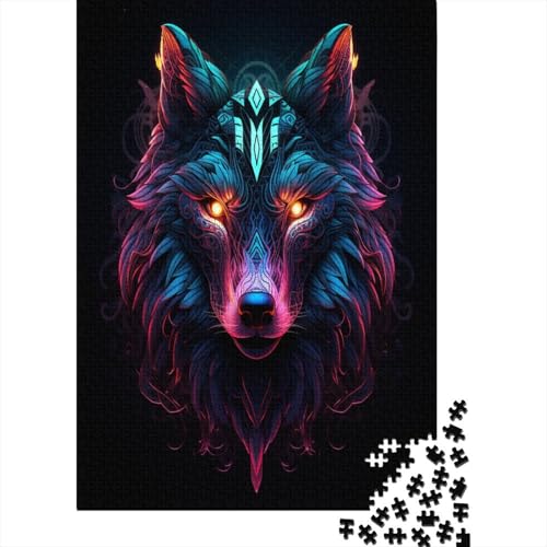 Wolf Puzzle 1000 Teile Puzzle Für Erwachsene Und Kinder Ab 14 Jahren Puzzel 1000pcs (75x50cm) von GLMCXSXZS