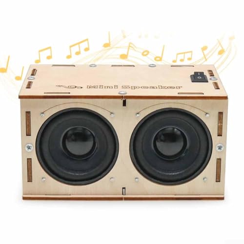 DIY-Lautsprecher-Set, intelligenter tragbarer kabelloser Lautsprecher mit leistungsstarkem Bass, kompatibel mit Bluetooth-Lautsprechern und FM-Radio-Kits von GLOBALHUT