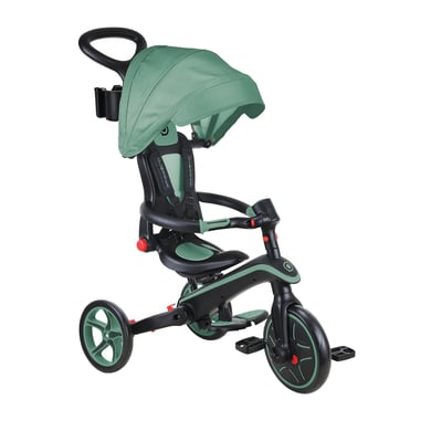 GLOBBER Dreirad EXPLORER TRIKE FOLDABLE 4in1 oliv von GLOBBER