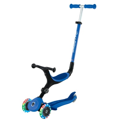 GLOBBER GO-UP ACTIVE LIGHTS blau-dunkelblau, mit Leuchtrollen von GLOBBER