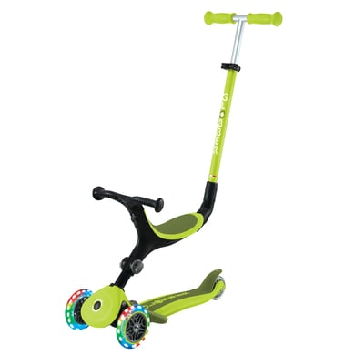 GLOBBER GO-UP ACTIVE LIGHTS lime grün-grün, mit Leuchtrollen von GLOBBER