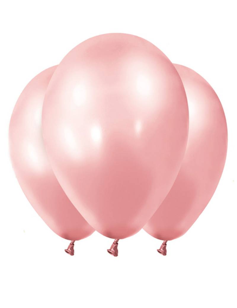 Luftballons Ballons 12 Stück rosa-metallic 28 cm von GLOBOLANDIA