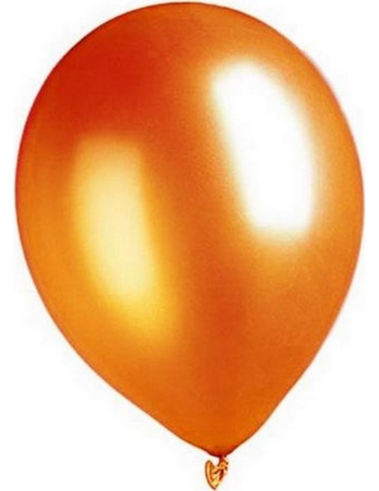 Metallic Luftballons Ballons Party-Deko 100 Stück orange 30cm von GLOBOLANDIA