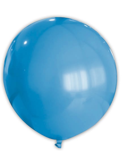 Riesen Party Dekoration XXL Luftballon blau 80cm von GLOBOLANDIA