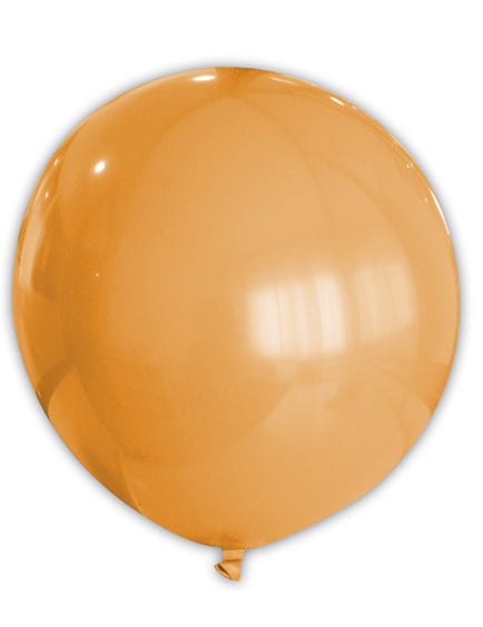 Riesiger runder Luftballon Raumdekoration orange 80 cm von GLOBOLANDIA