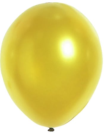 Silvester Party Dekoration Luftballons 100 Stück gold 29cm von GLOBOLANDIA