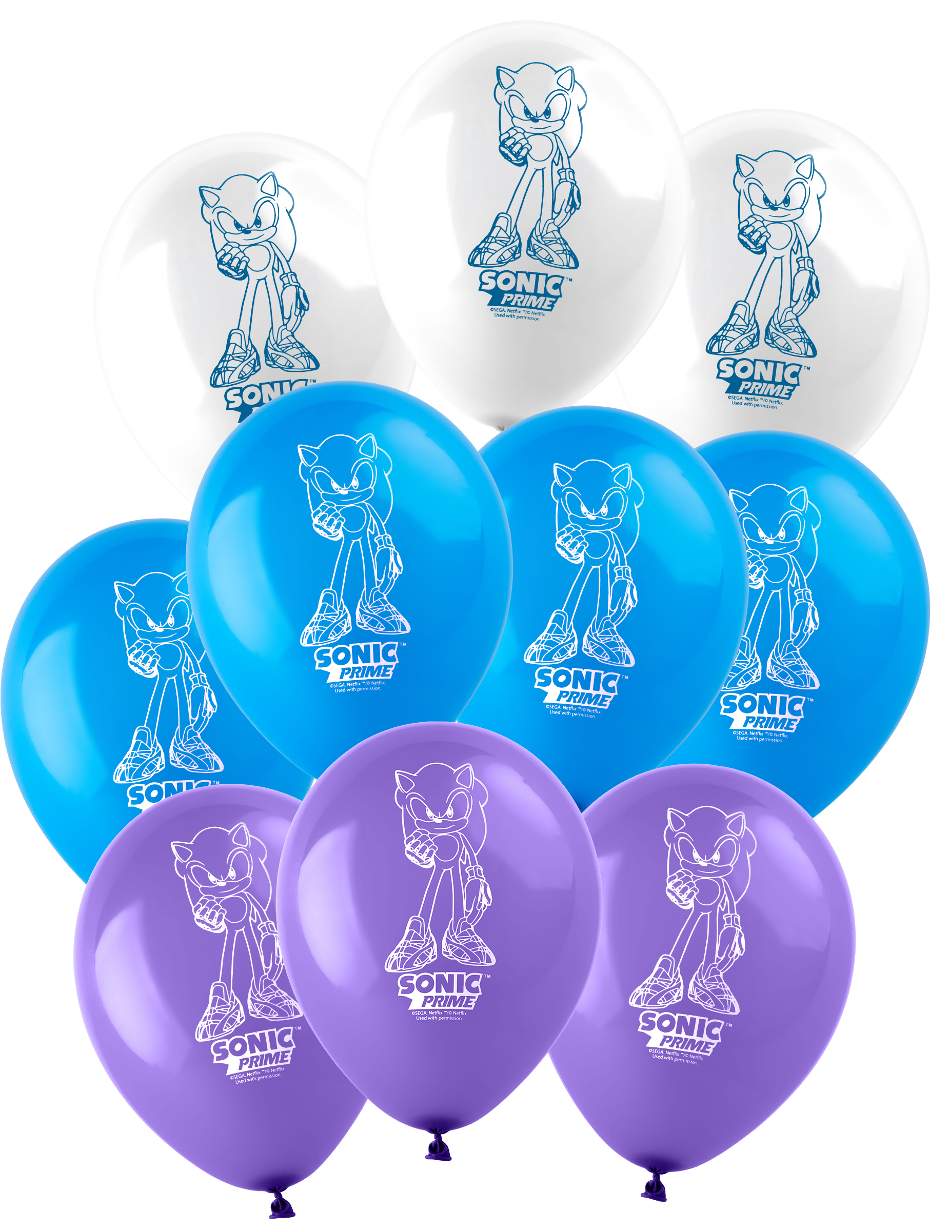 Sonic Prime Latexballons 10 Stk von GLOBOLANDIA