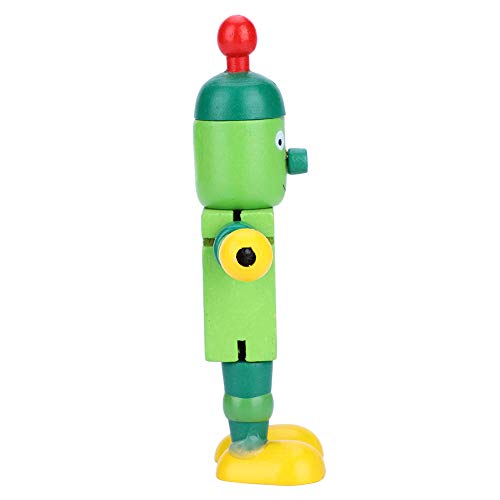 GLOGLOW Holzroboter-Lernspielzeug für, Fördert Kreativität und Fantasie (Green) von GLOGLOW