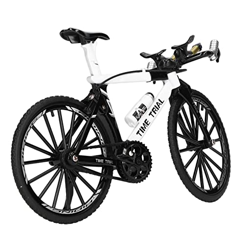 GLOGLOW Mini-Fahrradmodell aus Legierung für die Tischdekoration, Finger-Mountainbike-Spielzeug für und Fahrradclubs, Material: Legierung + Kunststoff (White) von GLOGLOW