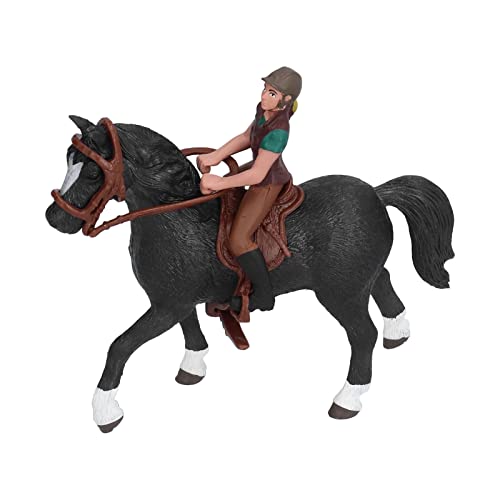 GLOGLOW Rodeo-Pferdefigur, Simuliertes Kinderspielzeug: Lustiges Rollenspiel, aus PVC (Tsing Yi Reiter + Pferd) von GLOGLOW