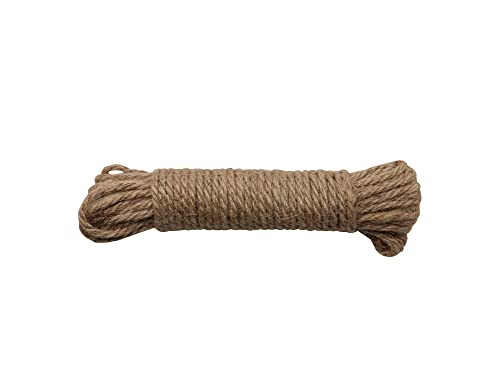 GLOREX 6 1860 227 - Jutecord, 4 mm dickes, festes Strickseil, Länge 15 m, für Haus- und Gartenarbeiten, zum Basteln und Dekorieren GLOREX 6 1860 227 - Jutecord, 4 mm dickes, festes Strickseil, Länge 15 m, für Haus- und Gartenarbeiten, zum Basteln und Dekorieren von GLOREX