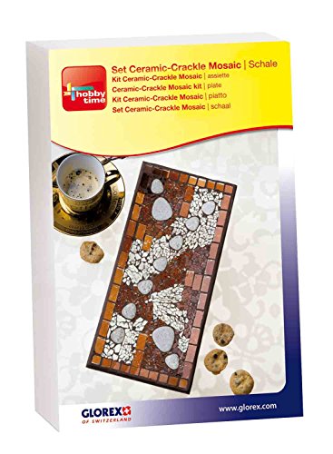 Glorex GmbH 6 2490 900 Creativset Ceramic Crackle Mosaic Schale, Spiel von GLOREX