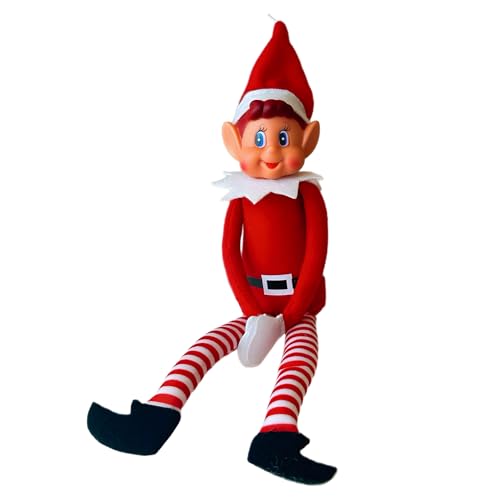 GLOW Wholesale Elf-Figur mit weichem Körper und Vinyl-Gesicht, rot von GLOW Wholesale