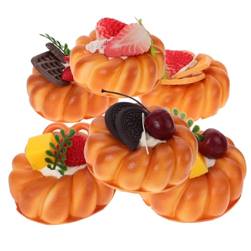 1 Set Simuliertes Brot Modell Kuchen Gefälschte Requisiten Gefälschtes Brot Faux Kuchen Künstliche Display Requisiten Gefälschte Sushi Fotografie GLSTOY von GLSTOY