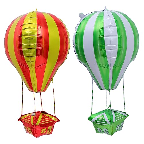 2 Stück Ballon Heißluft Fallschirm Spielzeug Schmetterling Partydekorationen Aluminiumfolie Grün GLSTOY von GLSTOY