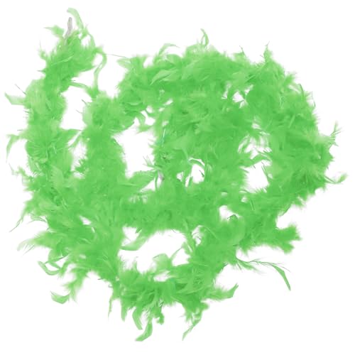 Boa nähen Halloween Party Halloween Dekoration Halloween Decor Halloween-Partys Weihnachts Party heiße Boa trimmen Partyboa Party-Kostüm-Boa-Zubehör Nähboa Feder Light Green GLSTOY von GLSTOY