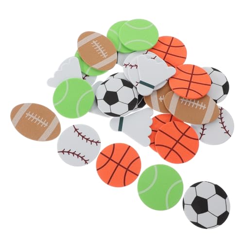 GLSTOY 1 Packung Ball Aufkleber Für Ball Dekoration Fußball Aufkleber Basketball Aufkleber Basketball Dekor Sport Ball Themen Aufkleber Ball Motto Party Aufkleber Sport Bälle von GLSTOY