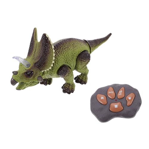 GLSTOY 1 Satz Fernbedienung Dinosaurier Drachenspielzeug Dinosaurier-leuchtspielzeug Ferngesteuertes Spielzeug Rc-Roboter Für Kinder Gehender Dinosaurier-Roboter Musical Plastik Green von GLSTOY