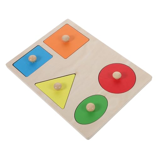 GLSTOY 1 Satz Form passendes Strass Uhren Figuren Studenten schauen zu holzspielzeug Shape Matching Shapes Puzzle Formlernspielzeug Formlehrmittel hölzern von GLSTOY