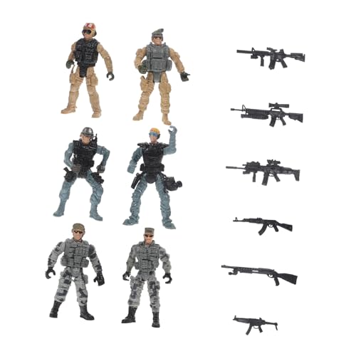 GLSTOY 1 Satz Militärsoldatenmodell Sandkasten-miniaturen Mini-People-Modelle Kinderspielzeug Tischdekorationen Aus Sand Simulierte Streichrequisiten Mikro-landschaftsdekore Plastik von GLSTOY