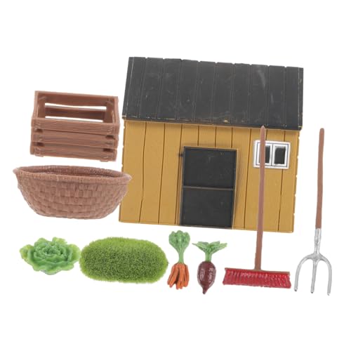 GLSTOY 1 Satz Minihaus-Farmbedarf Farm Spielzeug für Kinder Farm Dekoration Zubehör Mini-Farm-Requisiten lustiges Bauernhausmodell Miniaturen Mini-Spielzeug Mini- -Requisiten von GLSTOY