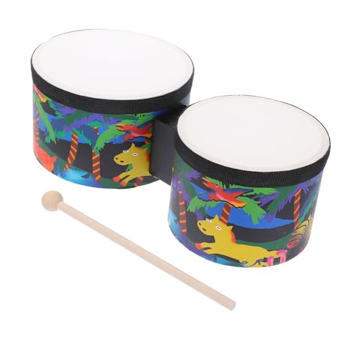 GLSTOY 1 Satz Musikinstrument Erwachsener Percussion-zubehör Schlagzeug Kinder Trommeln Bongos Für Kinder Trommelspielzeug Handschlaginstrumente Trommelinstrument Rhythmus-Sticks Holz von GLSTOY