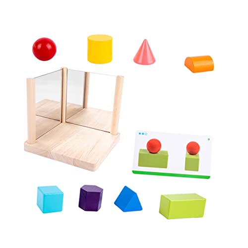 GLSTOY 1 Satz Spiegelbausteine ​​Spielzeug lustiger Puzzleblock Denkfähigkeitsspielzeug Spielzeug ab 1 Jahr Junge lernspielzeug zabawki stymulujące rozwój Kinder blockiert Spielzeug Glas von GLSTOY