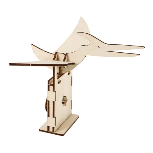 GLSTOY 1 Satz Zahnrad-Dinosaurier-Spielzeug Dinosaurier-bausatz Herausforderndes Rätsel Spielzeug Bauen Gefälligkeiten Für Weihnachtsfeiern DIY 3D-Puzzle Tiermontage-DIY-Modell Holz Khaki von GLSTOY