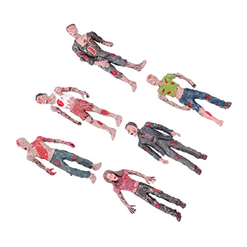 GLSTOY 1 Set Bewegliche Zombie Figuren Simulierte Leichnam Puppen Mini Zombie Deko Für Halloween Und Sammler Realistische Zombie Figuren von GLSTOY