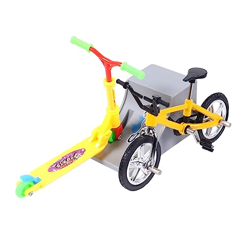 GLSTOY 1 Set Fingerfahrrad Fingerroller Spielzeug Klapproller Spielzeug Finger Faltbarer Roller Brettspiel Spielzeug Freizeit Schreibtischspiel Spielzeug Tragbares von GLSTOY