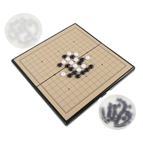 GLSTOY 1 Set Go Backgammon Set Tragbar Go Game Kit Desktop Spiele Klassische Brettspiele Go Magnet Magnetisch Go Chinese Weiqi Trainings Requisiten Schachbrett Kit von GLSTOY