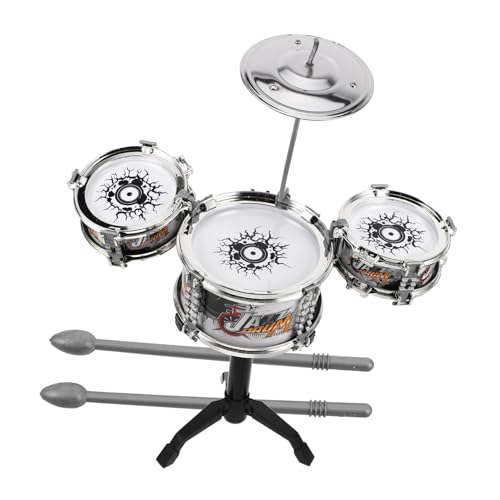 GLSTOY 1 Set Kleinkind Mini Drum Set Drum Set Anfänger Drum Kit Kinderfreundliches Kleines Drum Set Kunststoff Kleines Drum Kit Musikinstrument von GLSTOY