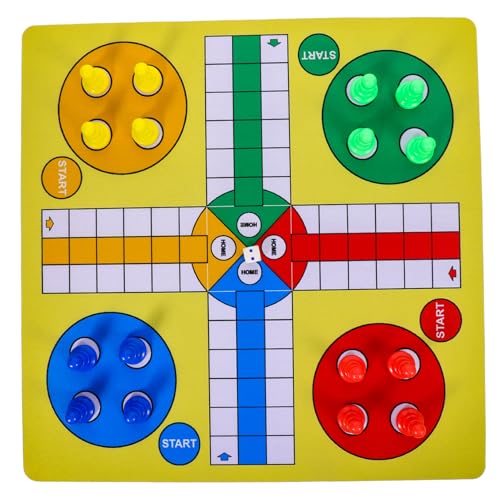 GLSTOY 1 Set Ludo Schachspiel Fliegendes Schachspielzeug Party Schachspielzeug Fliegende Schachmatte Fliegendes Schachspielzeug Fliegendes Schach Für Party Schachspiele Logik von GLSTOY