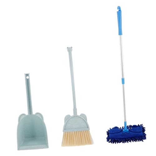 GLSTOY 1 Set Mini Mop Kehrschaufel Und Besen Kleinkind Reinigungsset Rollenspiel Housekeeping Spielzeug Kleiner Besen Mit Mop Kinder Kindergarten Reinigungswerkzeuge von GLSTOY