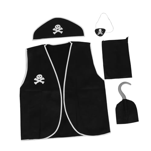 GLSTOY 1 Set Piratenkostüm Cosplay Karnevalshut Partyhut Halloween Piratenkappe Piratenzubehör Für Cosplay Piratenhut Kostüme Karneval Hüte Festival Party Weste Cosplay Hut Party Prop von GLSTOY