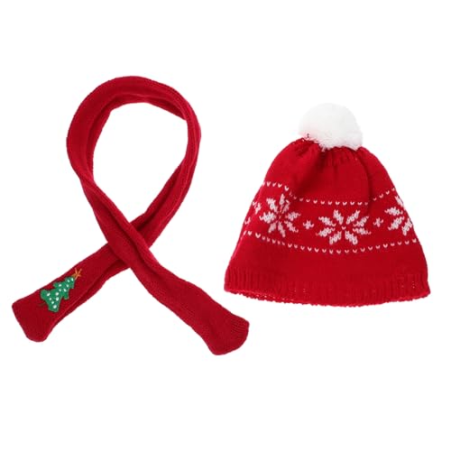 GLSTOY 1 Set Weihnachtsdeko Mini Hüte DIY Bastelarbeiten Kleine Strickmützen Zum Basteln Miniatur Weihnachtshüte Winzige Partymütze Weihnachtsflaschenhülle Weihnachts Schneemann von GLSTOY