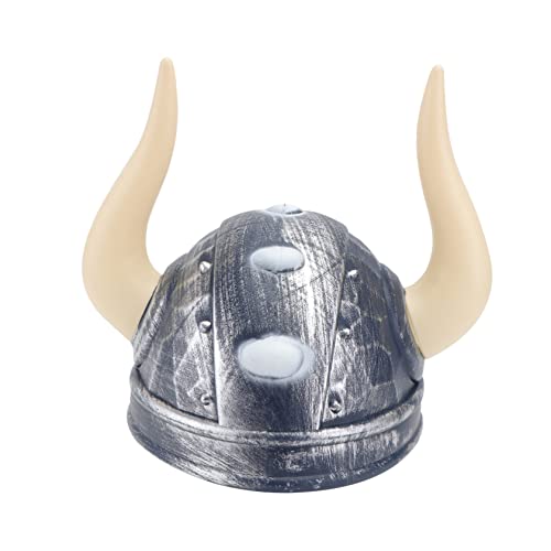 GLSTOY 1 Stück Festlicher Helm Hut Kunststoff Wikinger Kinder Piratenhelm Kinder Party Hut Pirat Cosplay Kinder Piratenkostüm Kinder Ochsenhorn Kopfbedeckung Cosplay Kopfbedeckung Kinder von GLSTOY